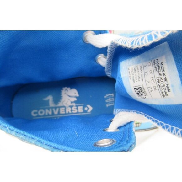 CONVERSE Chuck Taylor DINOVERSE Juniors US 3 Surfing Dinosaur Lace Up Sneakers - Picture 7 of 8